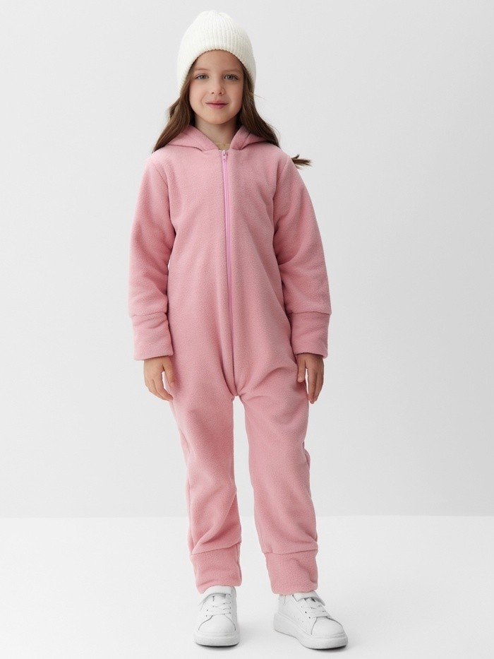 Комбинезон флисовый детский MINAKU: Fleece Soft, розовый