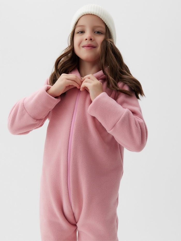 Комбинезон флисовый детский MINAKU: Fleece Soft, розовый