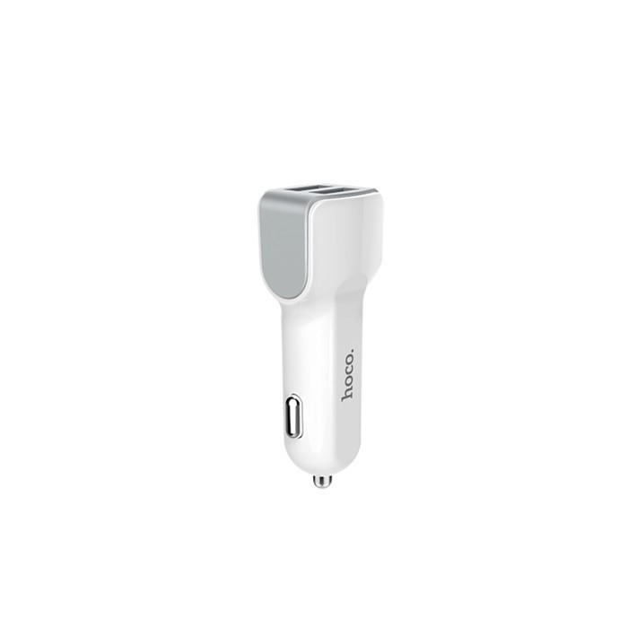 Автомобильное зарядное устройство Hoco Z23, 2 USB, 2.4 А, белое