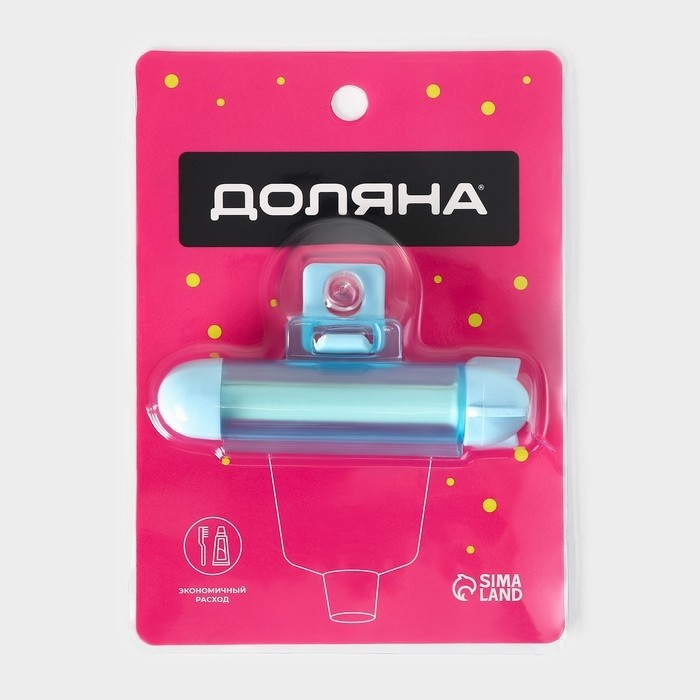 Выдавливатель для зубной пасты Доляна, на присоске, 10.5×6×2.5 см, МИКС