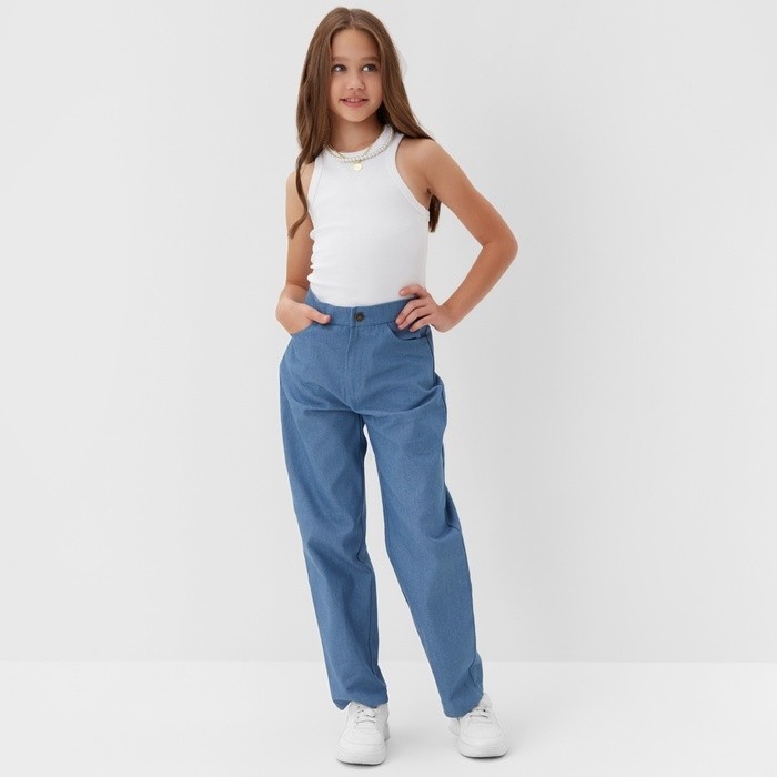 Джинсы для девочки MINAKU: Jeans collection, цвет синий