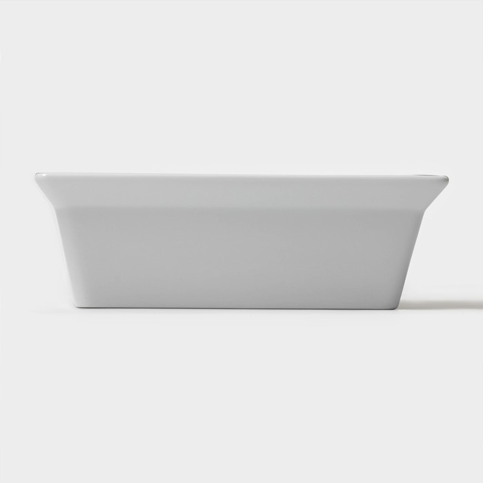 Форма для выпечки Magistro White gloss, 700 мл, 17.5×13.5×5.5 см, жаропрочный фарфор, белая