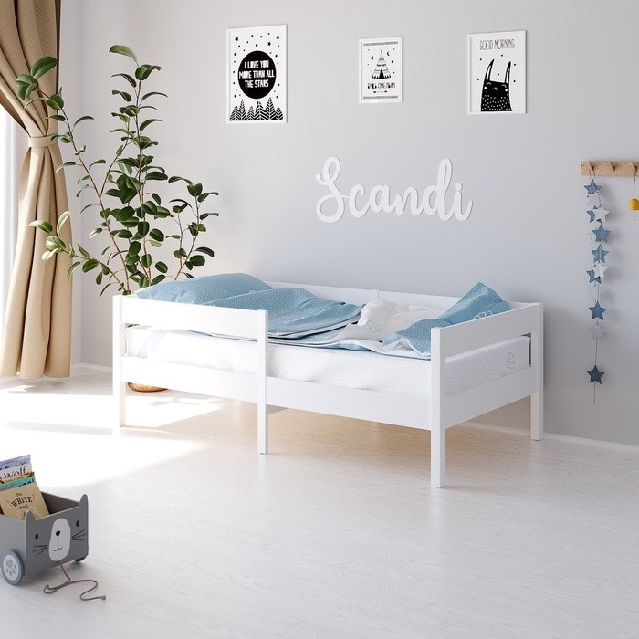 Кровать детская Scandi «Сканди» 140×70 см, белый