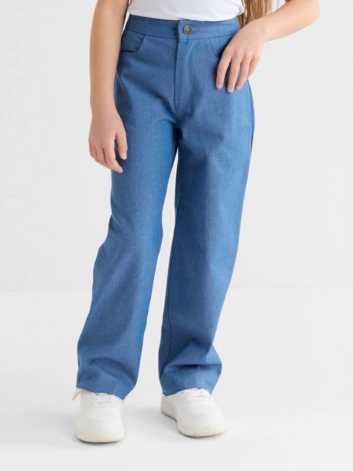 Джинсы для девочки MINAKU: Jeans collection, цвет голубой