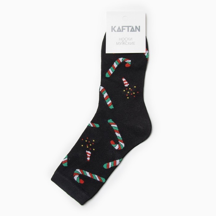 Носки новогодние мужские KAFTAN "Леденцы" размер 41-44 (27-29 см)
