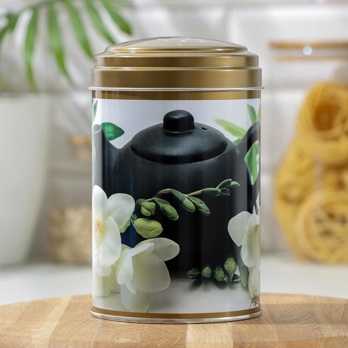 Банка для сыпучих продуктов «Чайная церемония», 1,1 л, 9,9×14,5 см