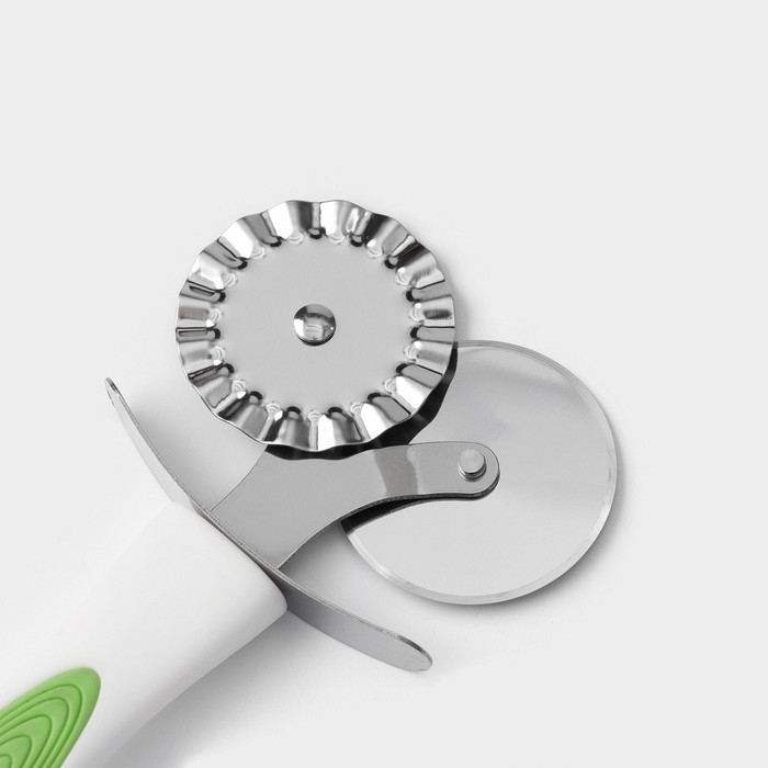 Нож для пиццы и теста Доляна Style, 18.5 см, ручка soft - touch, МИКС