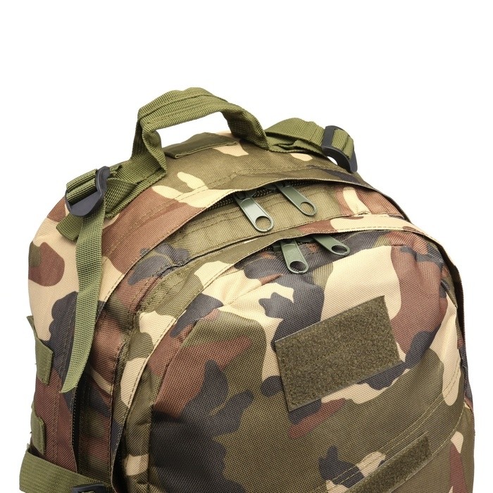 Рюкзак тактический туристический Storm tactic, 40 л, с карманами, расцветка мультикам, зелёный/коричневый