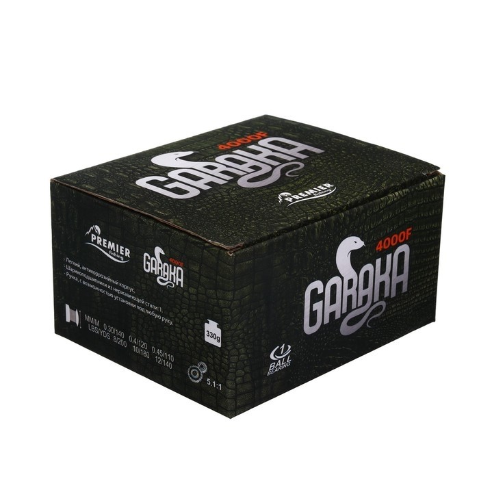 Катушка б/ин Premier GARAKA 4000F, 1 подшипник, 5.1:1