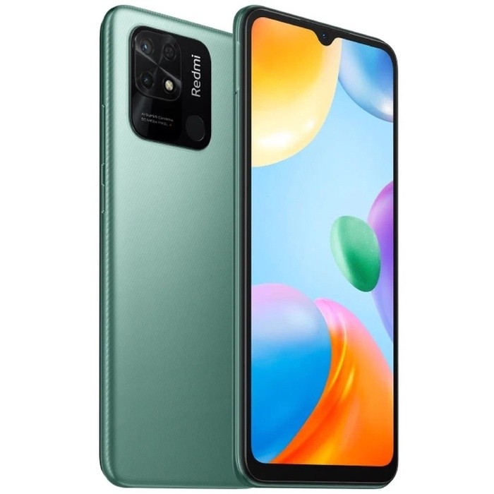Смартфон Xiaomi Redmi 10C RU, 6.71", IPS, 4 Гб, 64 Гб, 50 Мп, 5 Мп, 5000 мАч, NFC, зеленый
