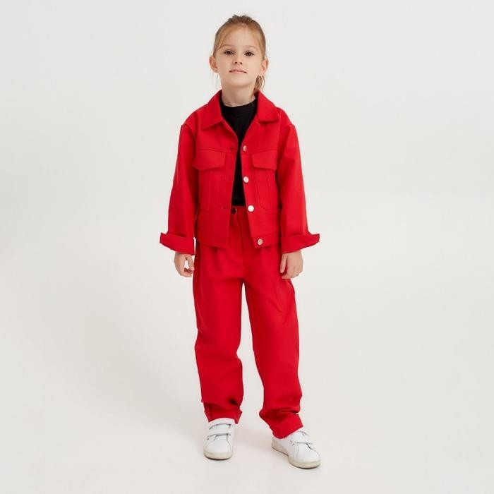 Жакет для девочки MINAKU: Casual collection KIDS, цвет красный