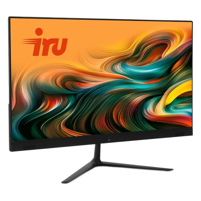 Моноблок IRU P233, 23.8", VA, i3 1005G1, 8 Гб DDR4, SSD 256 Гб, Intel UHD, Win 11 Pro, черный
