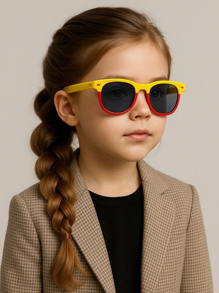 Очки солнцезащитные детские OneSun, UV 380, 13.5×13×5 см, микс, стёкла тёмные