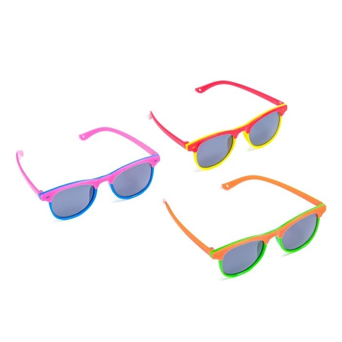 Очки солнцезащитные детские OneSun, UV 380, 13.5×13×5 см, микс, стёкла тёмные