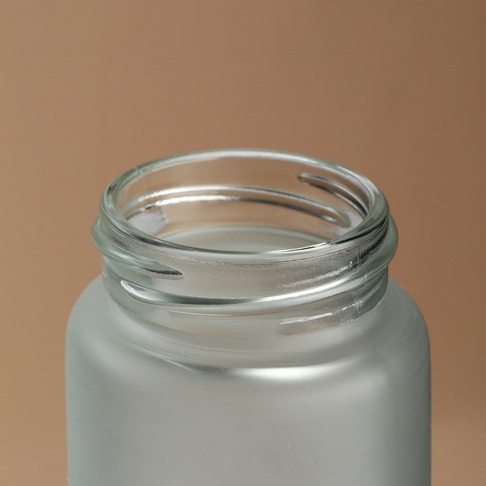 Бутылка для воды WATER, стекло, 350 мл, МИКС