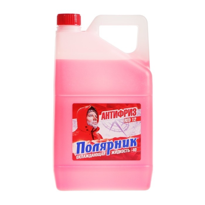 Антифриз G12 «Полярник», -40°C, красный, 5 кг