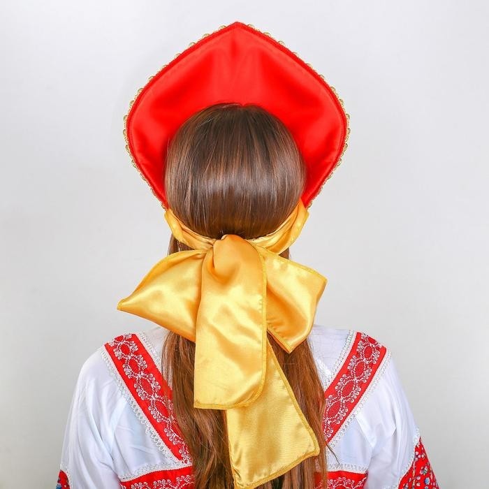 Кокошник «Павлово-Посадский узор», с цветами