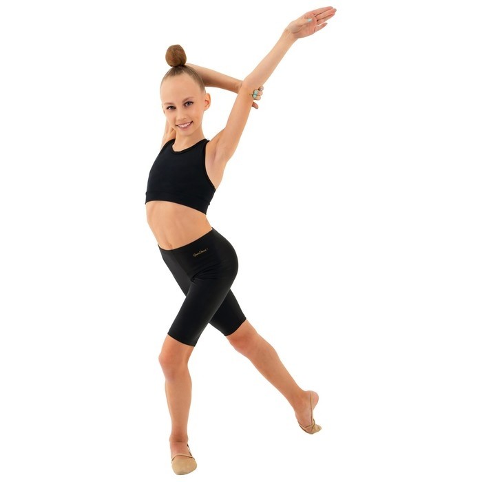 Велосипедки для гимнастики и танцев Grace Dance, р. 28, цвет чёрный