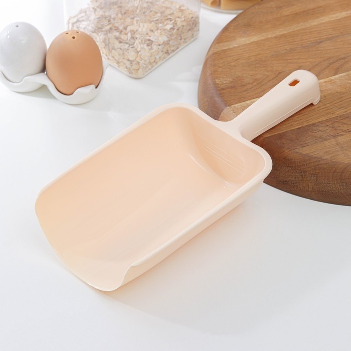 Совок для сыпучих продуктов Полимербыт, 1 л, пластик, МИКС (Цена за 2 шт.)