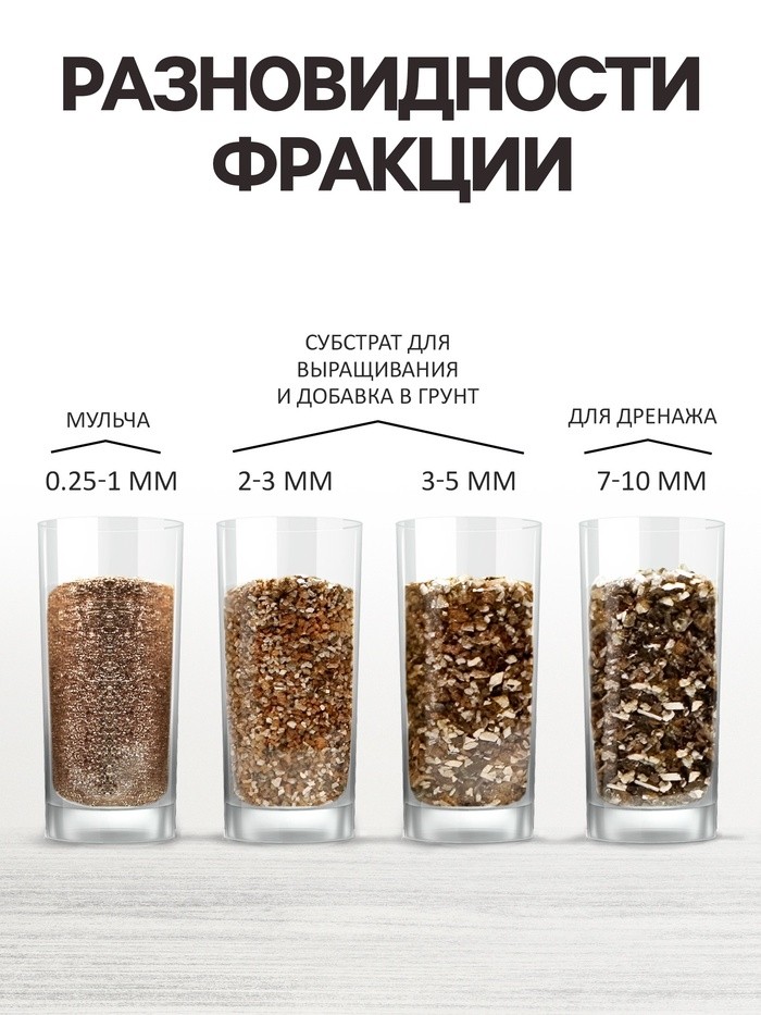 Вермикулит «Рецепты Дедушки Никиты» для растений, почвоулучшитель, фр 7-10, 1 л. (Цена за 2 шт.)