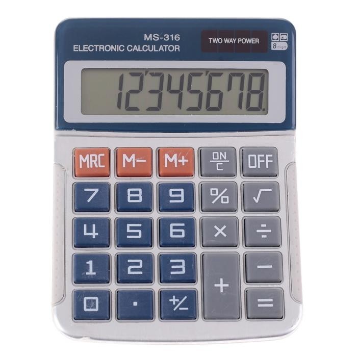 Калькулятор настольный, 8-разрядный, MS - 316