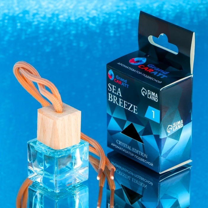 Ароматизатор подвесной Grand Caratt Crystal Edition, Sea Breeze, 7 мл (Цена за 2 шт.)