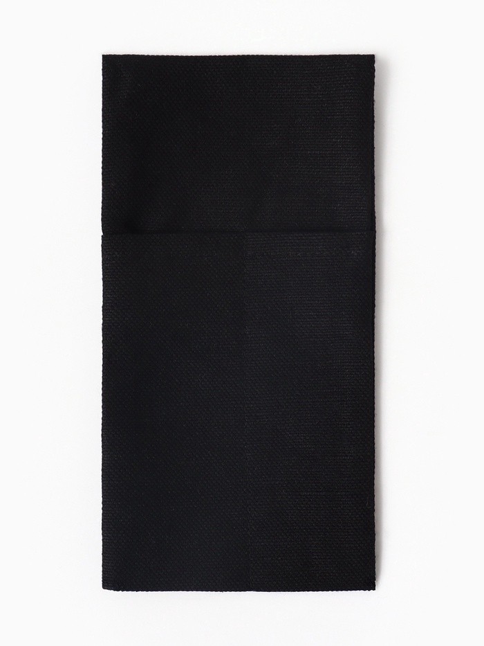 Набор конвертов для приборов Home collection black-4 шт., 22×10 см, 45% лён, 55% хлопок