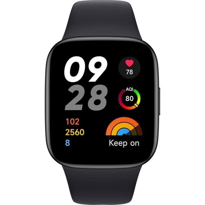 Смарт-часы Xiaomi Redmi Watch 3 Active, 1.83", TFT, сенсор, GPS, замер SpO2, 289 мАч, черные