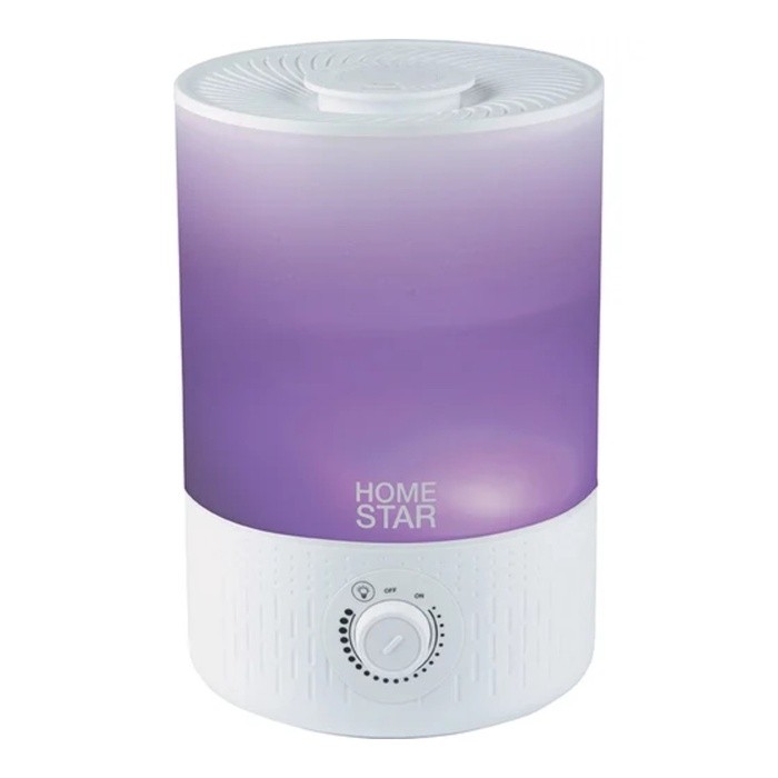 Увлажнитель воздуха HomeStar HS-0114, ультразвуковой, 26 Вт, 3 л, до 30 м², белый