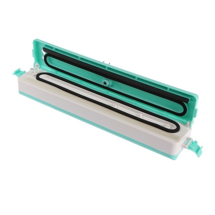 Вакууматор Luazon LPS-02, 15 Вт, 6 пакетов, 25×17 см, 220 В, бирюзовый