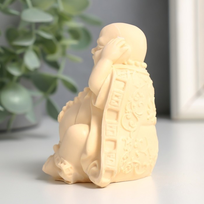 Нэцкэ фигурка «Хотей: не вижу, не слышу, не скажу», полистоун, 6×7×8 см, МИКС