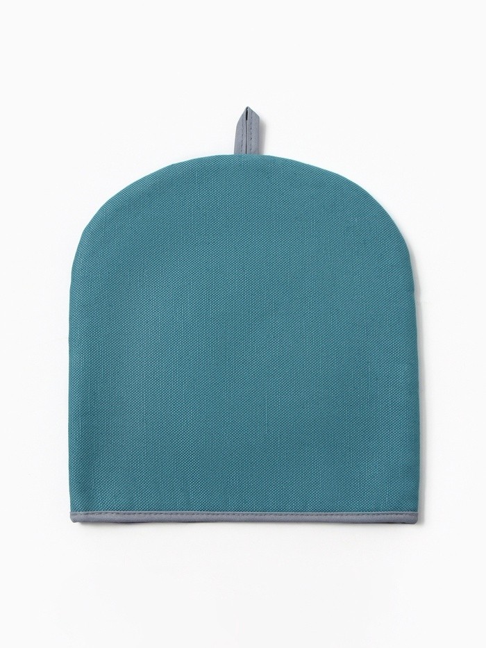 Грелка на чайник Этель Home collection blue 28×28 см, 45%лён, 55% хлопок