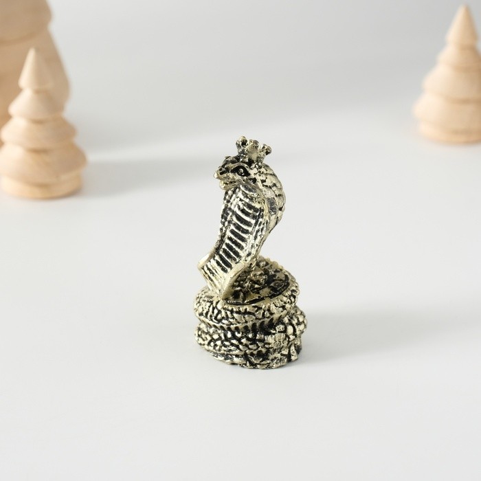 Фигурка полистоун «Королевская кобра», 3×2.5×6 см, МИКС
