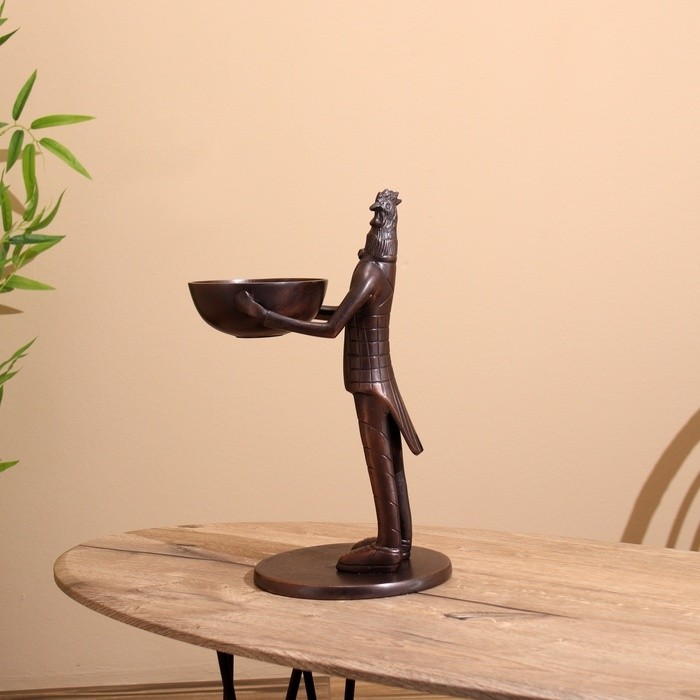 Конфетница «Петушок угощает», 21×25×41 см, алюминий