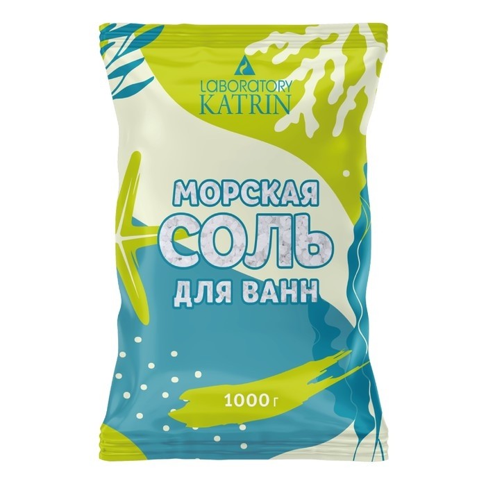Морская соль для ванн Laboratory Katrin мелкокристаллическая, 1000 г (Цена за 2 шт.)