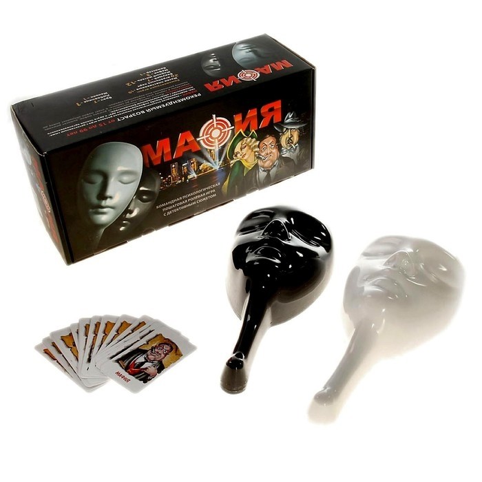 Подарочная настольная игра «Мафия», 10 масок