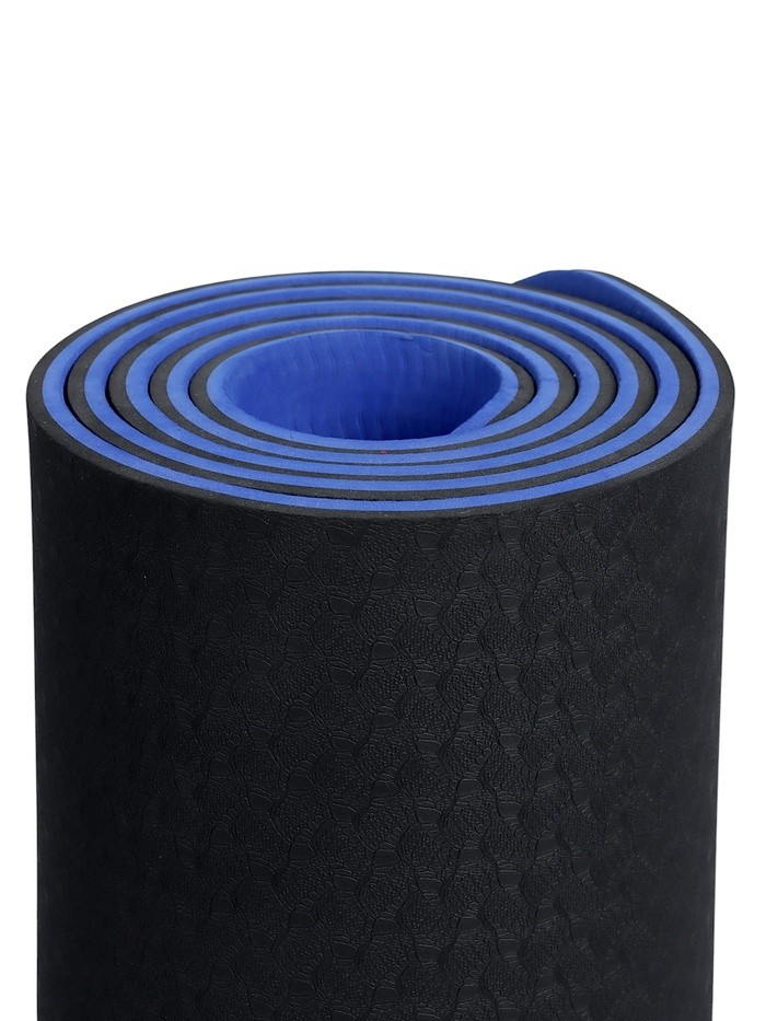 Коврик для фитнеса и йоги ONLYTOP, 183×61× 0.8 см, фиолетовый