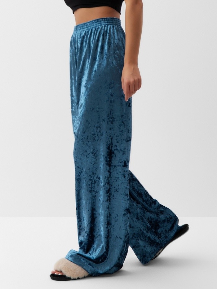 Брюки домашние KAFTAN Velvet 48-50, синий