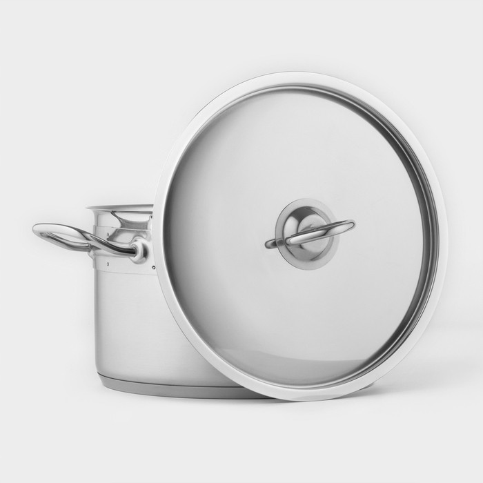 Кастрюля LUXSTAHL, 5 л, d=23.5 см, h=13 см, капсульное дно, индукция, нержавеющая сталь