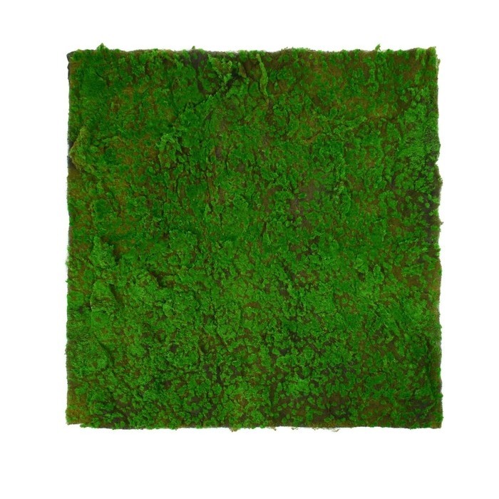 Мох искусственный, декоративный, полотно 1×1 м, рельефный, камни, Greengo