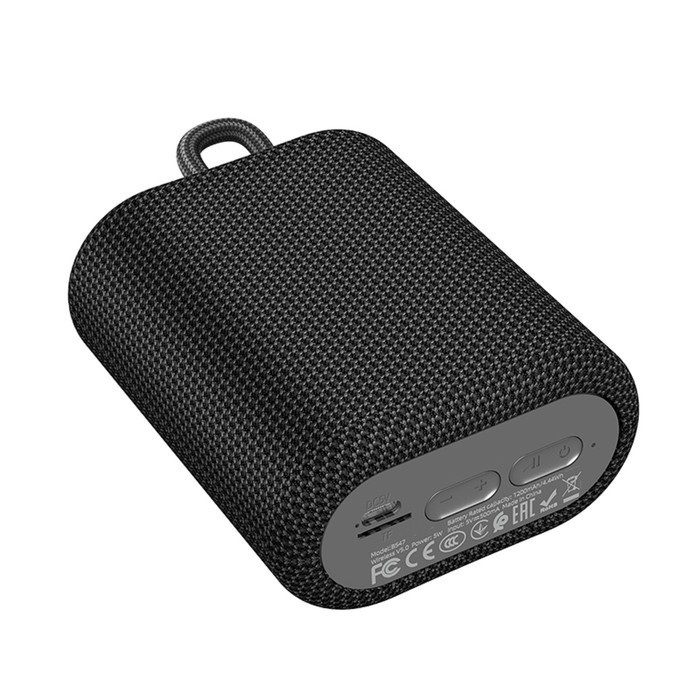 Портативная колонка Hoco BS47, 5 Вт, 1200 мАч, BT 5.0, microSD, черная