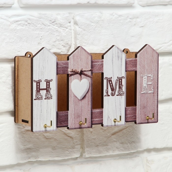 Ключница настенная HOME, 22,7 х 12,2 см.