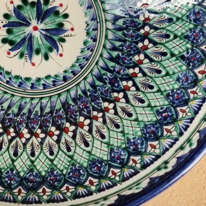 Супница Риштанская Керамика, 1,9 л, d=25 см, керамика, синяя