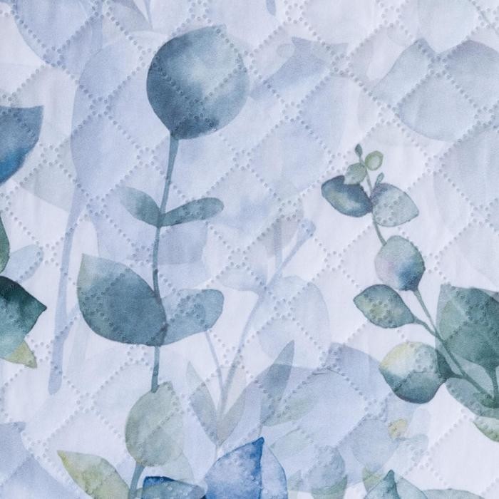 Комплект "Этель" Eucalyptus: покрывало 230х210  ±5 см и наволочки 50х70 - 2 шт, микрофибра