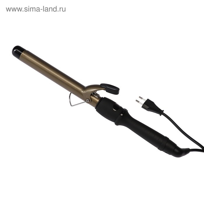 Плойка Luazon LW-07, 65 Вт, керамическое покрытие, d=25 мм, 230°С, чёрная
