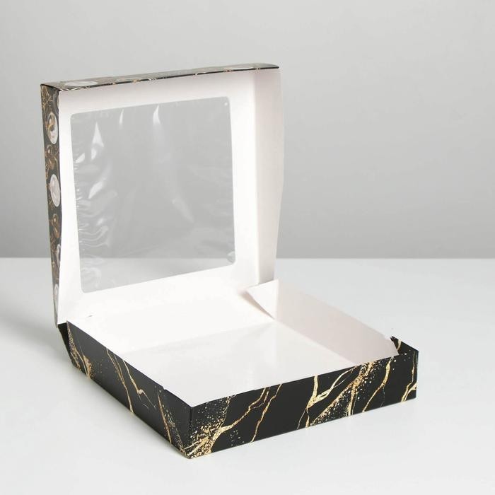 Коробка складная «Gold», 20 х 20 х 4 см (Цена за 5 шт.)