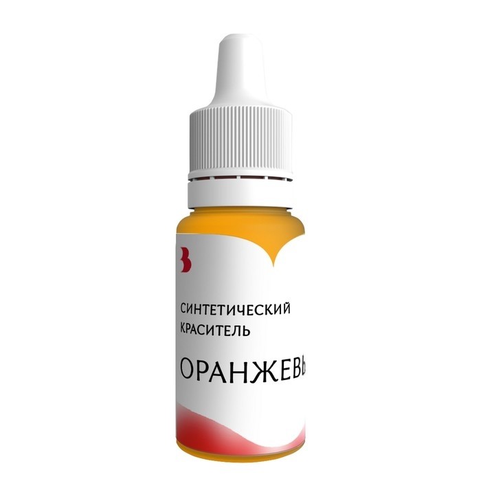 Краситель синтетический, жидкий, оранжевый, 10 г