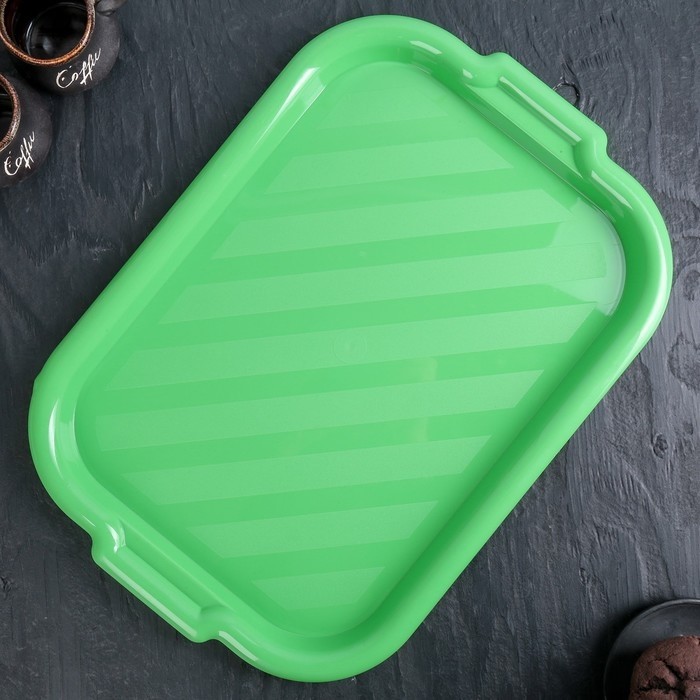 Поднос SparkPlast, 39×27 см, пластик, микс