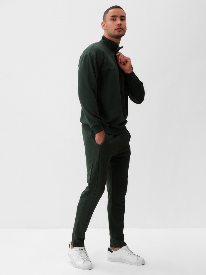 Брюки мужские  MINAKU: Casual Collection MAN цвет хаки, р-р 56