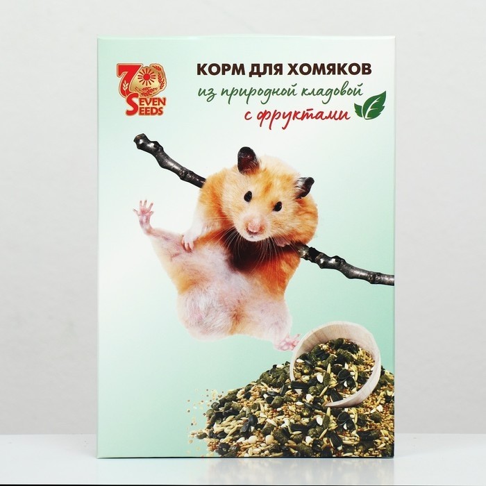 Корм Seven Seeds для хомяков, с фруктами, 500 г (Цена за 2 шт.)